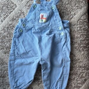 Vintage Blue Corduroy Kids Overalls